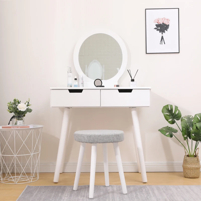 Туалетный столик в современном стиле набор столов для макияжа деревянные ножки