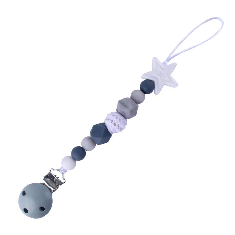 XCQGH детские товары для кормления держатель соски деревянный зажим вязаный