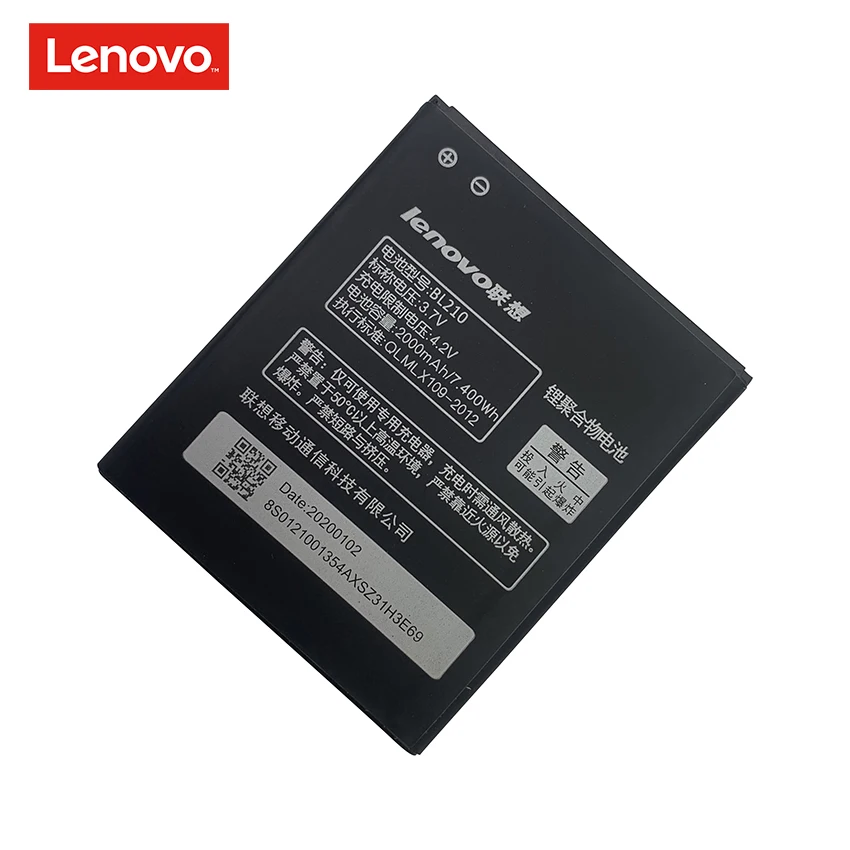 2020 новый оригинальный BL210 2000 мАч аккумулятор для Lenovo A536 A606 S820 S820E A750E A770E A656 A766 A658T S650