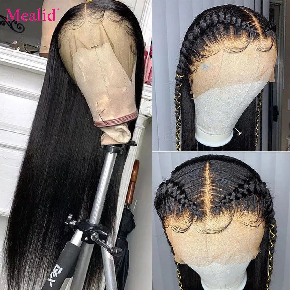 

HD Transparent Lace Front Human Hair Wigs For Women 13x4 Straight Human Hair Lace Frontal Wigs Pre Plucked With Baby Hair
