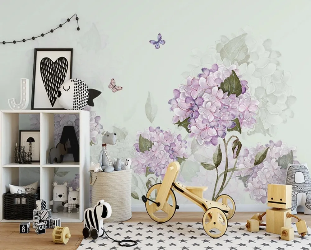 Большой заказ росписи скандинавские ручная роспись цветок шар Одуванчик Диван