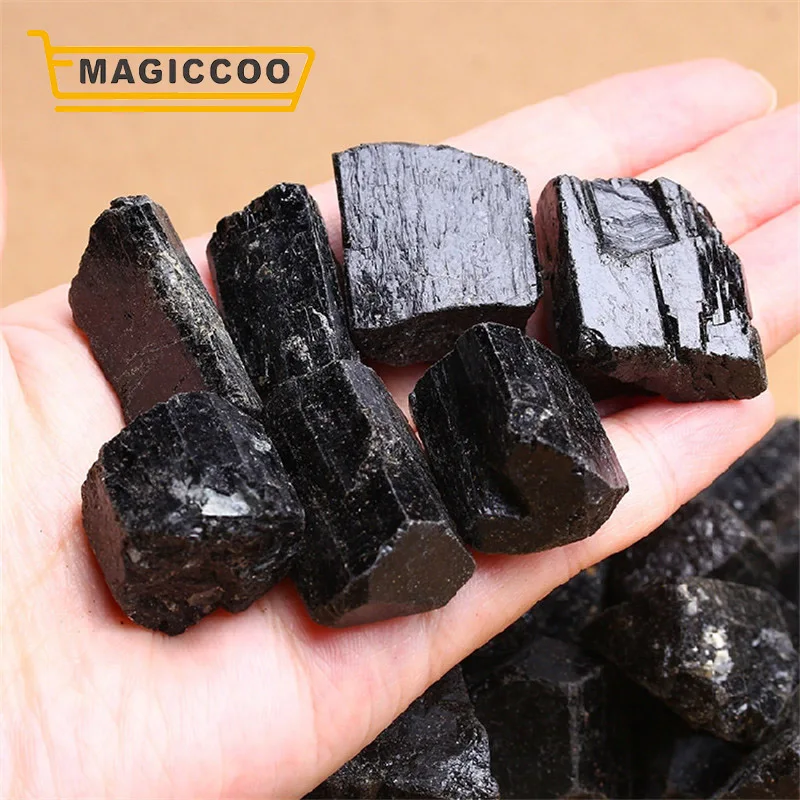 MAGICCOO 100 г/упак. сырой черный хрустальный турмалин натуральные необработанные