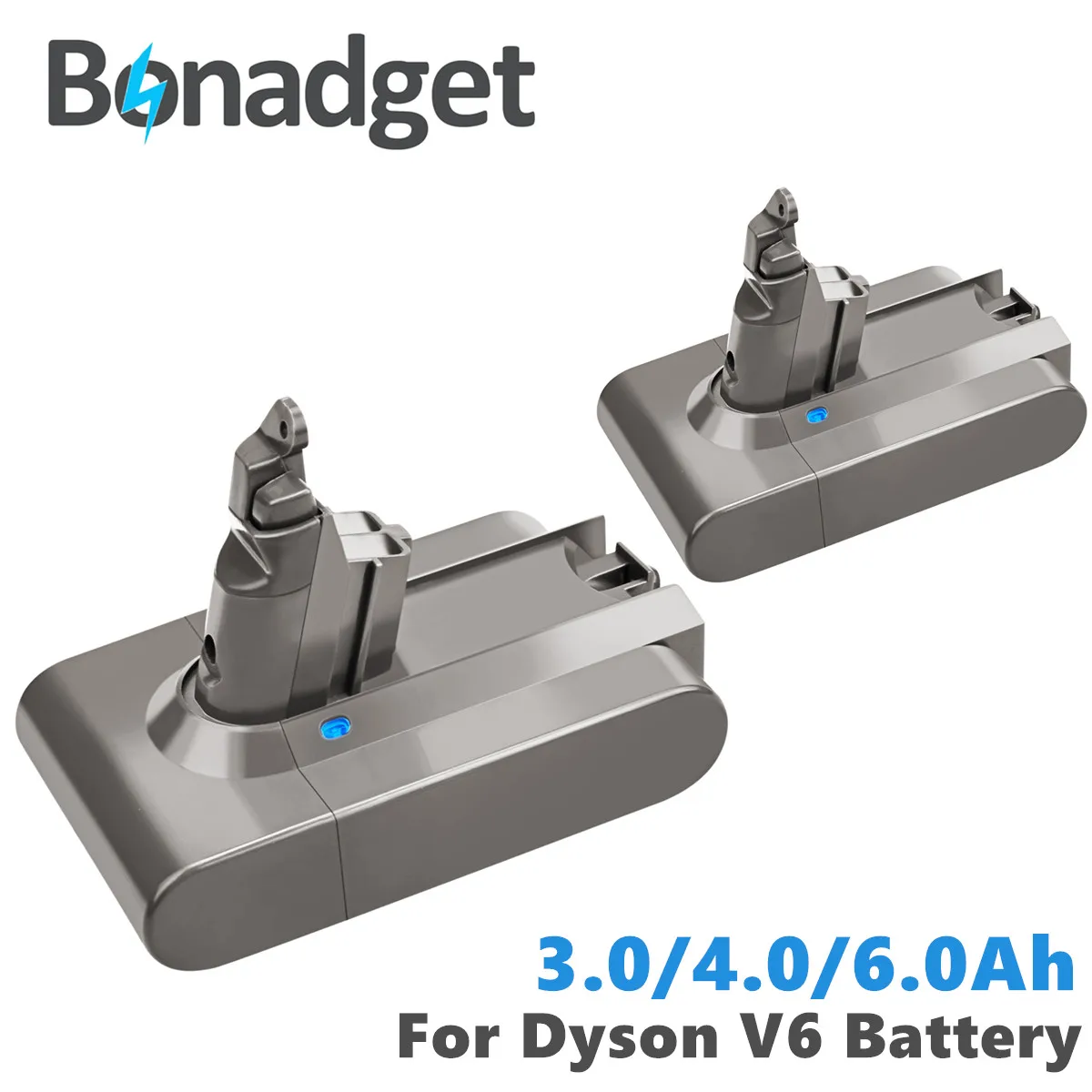 

Bonadget 6000mAh 21.6V Li-ion Battery for Dyson V6 Vacuum Cleaner DC58 DC59 DC61 DC62 DC74 SV09 SV07 SV03 965874-02