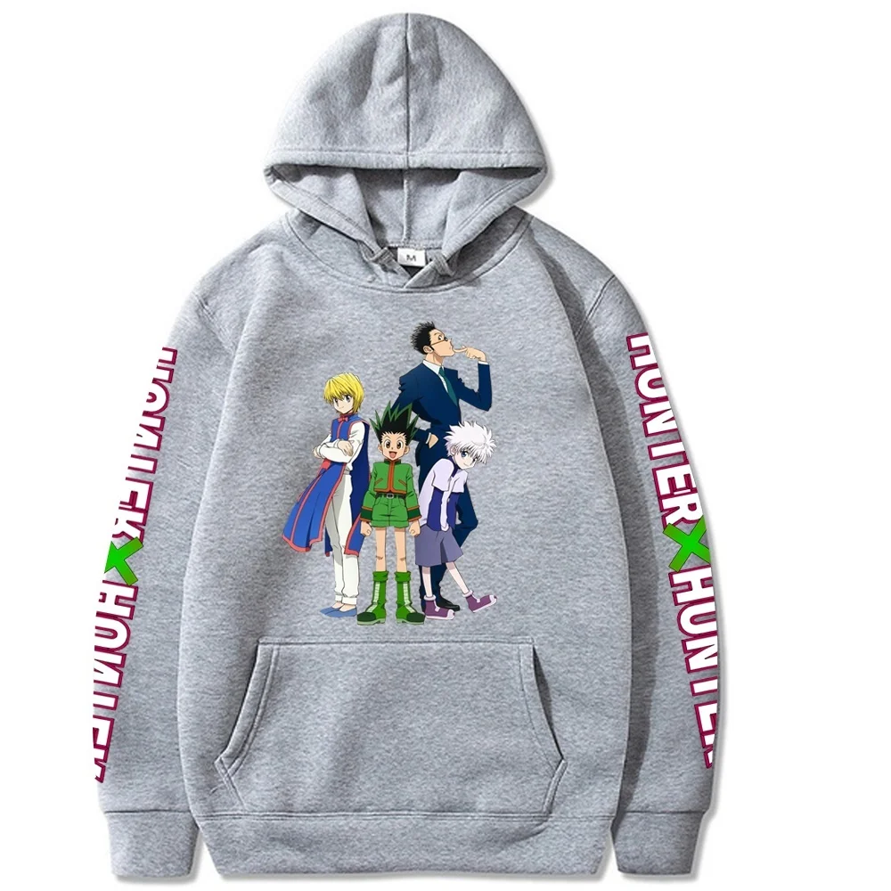 

2021 New Japanese Style Hunter X Hunter Print Long Sleeve Harajuku Hoodies Streetwear Tops Sweatshirt Hoodie for Women and Men