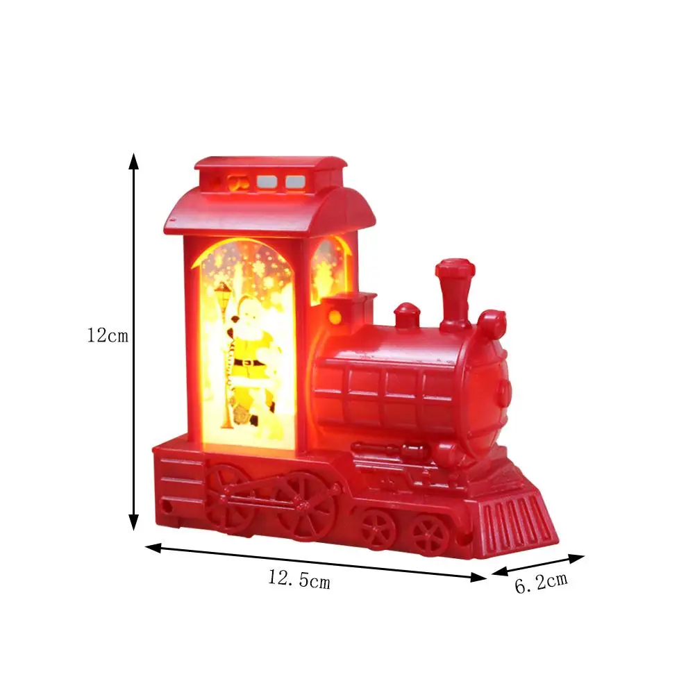 

Christmas Led Candle Tea Light Santa Claus Train Shape Lantern Christmas Home Decoration Night Lamp Table Ornament
