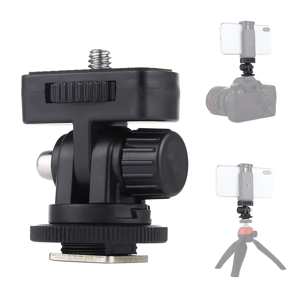 

1 Pcs 1/4 Inch Screw Thread Cold Shoe Tripod Mount Adapter Camera Mount Adapters Camera Cold Shoe Accessories For GoPro Bracket