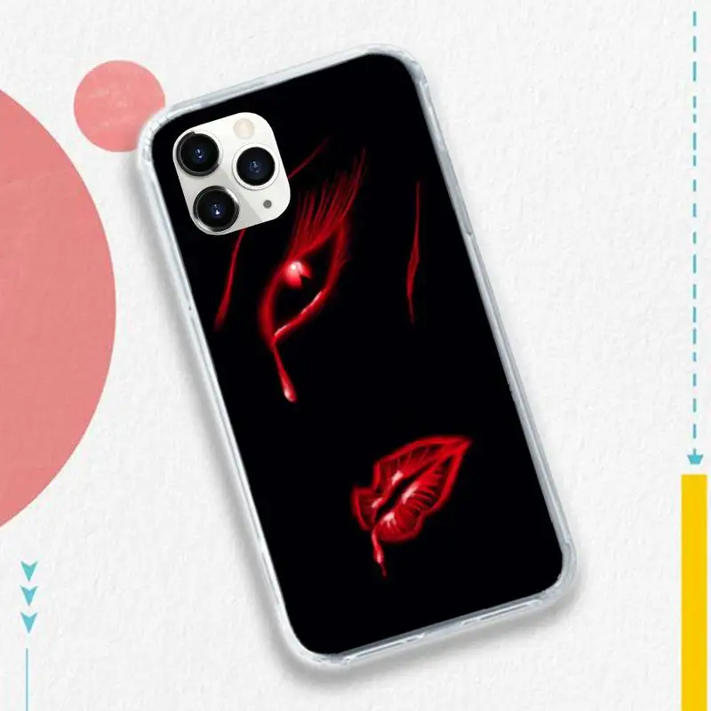 

Fashion girl lips funny mobile pattern fundas Phone Case for iPhone 11 12 pro XS MAX 8 7 6 6S Plus X 5S SE 2020 XR