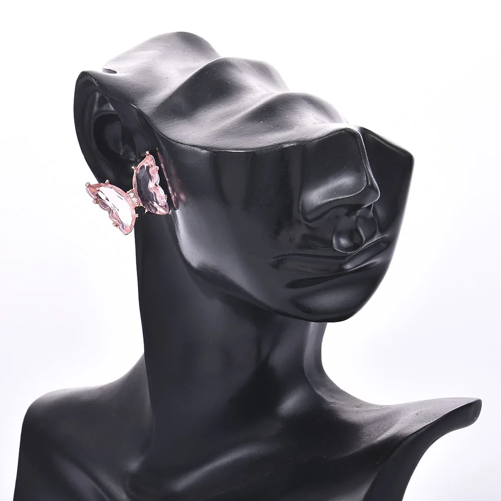 

New Butterfly Stud Earrings Temperament Sweet Popular Romantic Female Jewelry Girl Wedding Gift Fashion fantasy jewelry