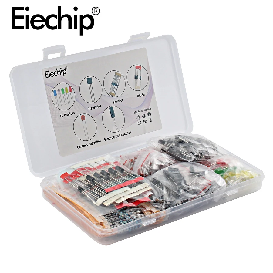 Набор металлических пленочных резисторов в ассортименте светодиодные диоды