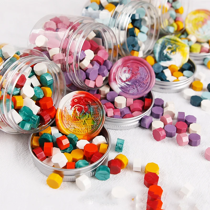 160 шт. Восьмиугольные уплотнительные восковые бусины штамп запечатывание воска