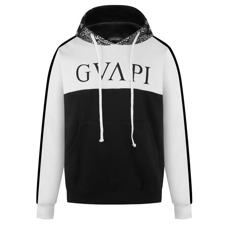 GUAPI GVAPI MMXV Пейсли печать Малиново-Красный Пейсли облако серый Пейсли Призрак белый Пейсли Толстовка мужская