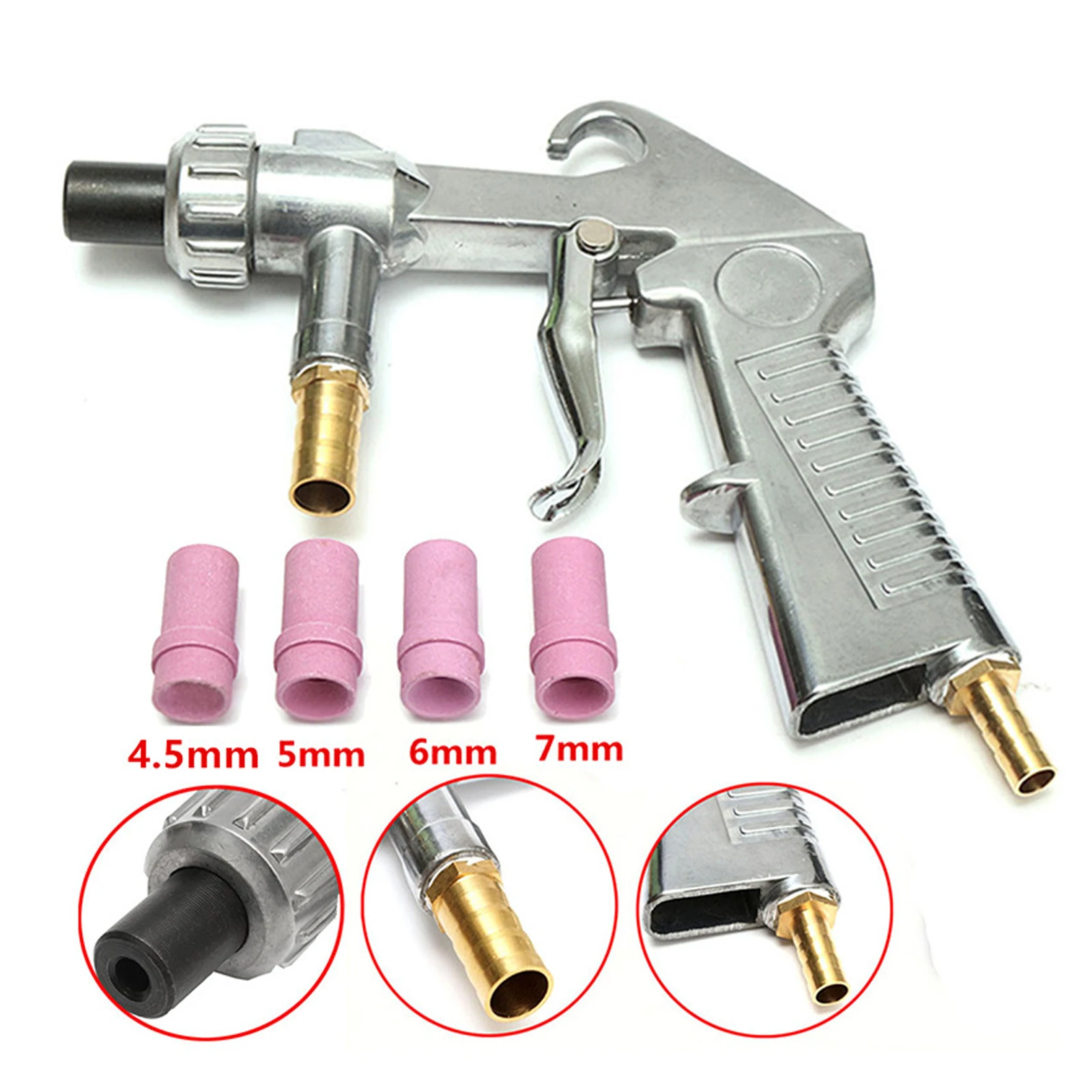 35 мм Пескоструйный пистолет для подачи воздуха сифон пескоструйная