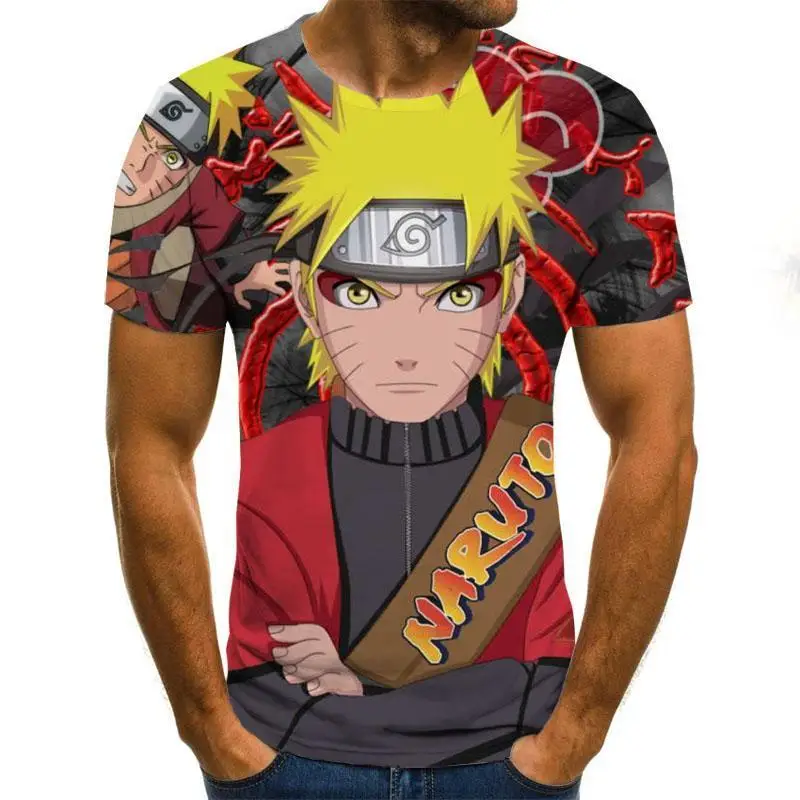 

New Fashion 3d T -Shirt Shirt Character Anime Print Street Clothing Men 'S Summer Short Sleeve T -Shirt Men