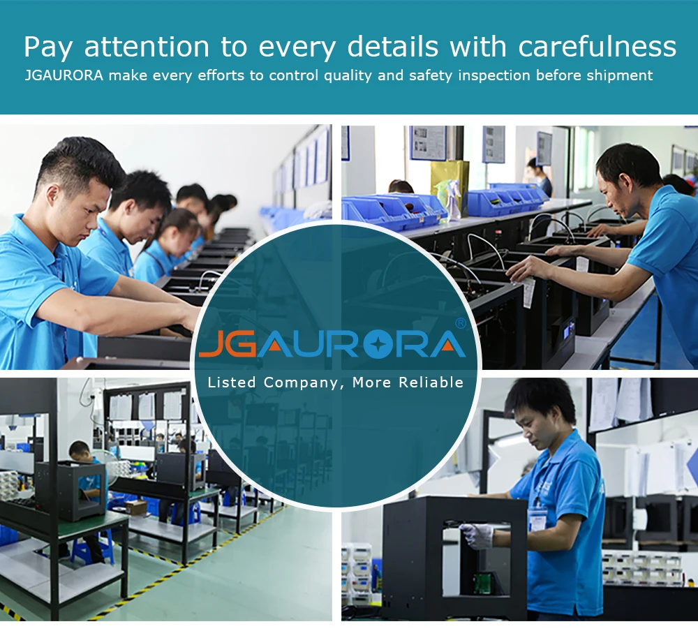 JGAURORA FMD I3 3d принтер A5 Модернизированный A5S большой объем печати 305X305X320 мм нити для обнаружения с бесплатными подарками 8 Гб sd-карта