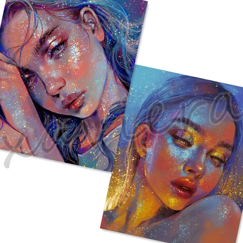 

Xaviera 5D Diy Diamond Painting Fantasy Girl Portrait Full Drill Mosaic Rhinestone Embroidery Cross Stitch Kit Handmade Crafts