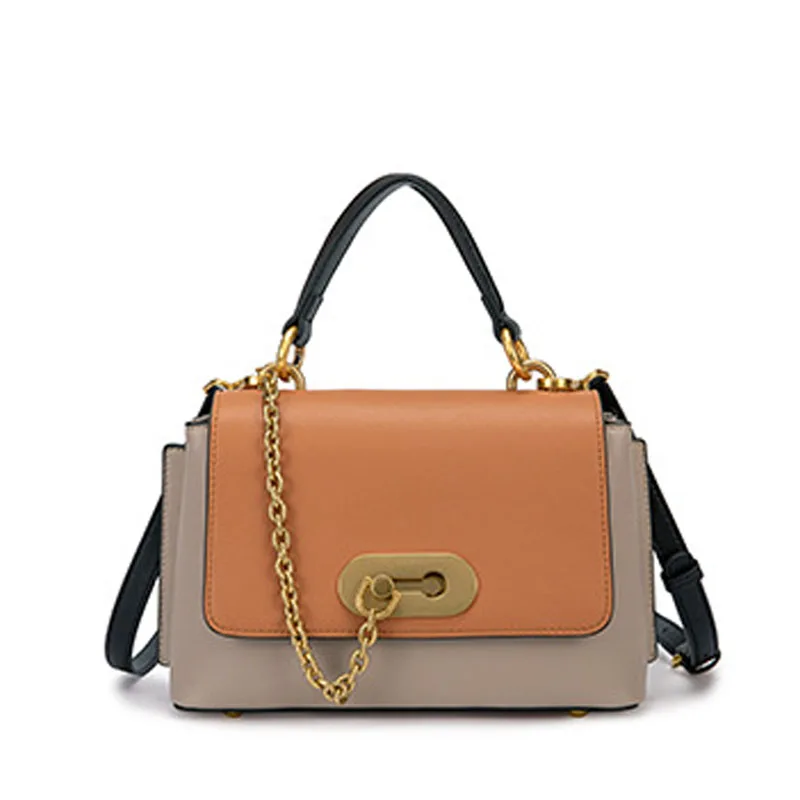 

Real Cowhide Handbags 2021 New Fashion and luxury handbag famous brand messenger shoulder bag high quality small square bag