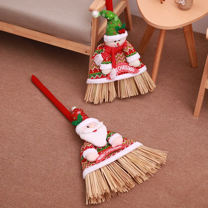 Праздничное рождественское набор со щеткой Санта Клаус в виде снеговика метла