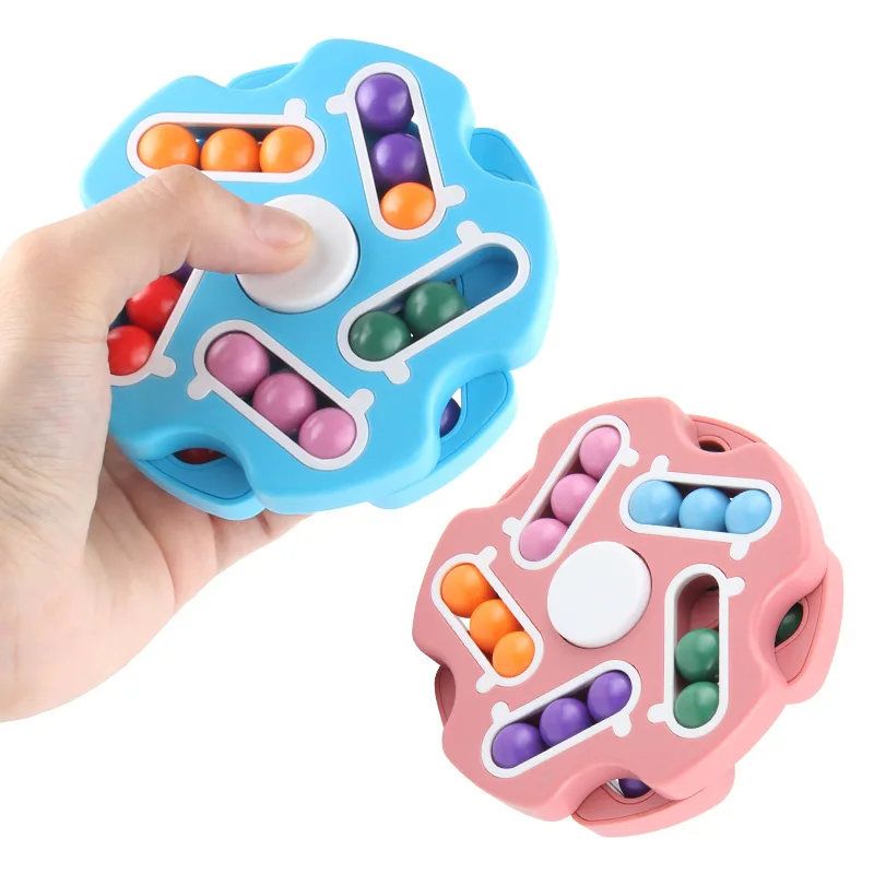 

Spinning Magic Beans Antistress Cube Toys Anxiety Fidget Anti-stress Box Autism Hand Figet Toy Simple Dimple for Children Ball