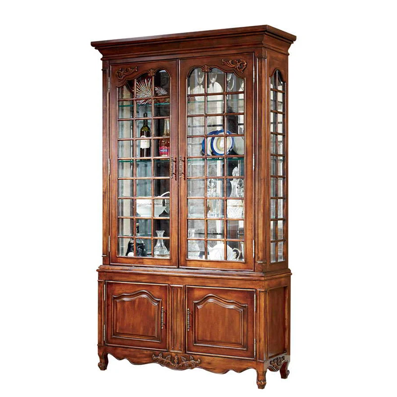 Роскошная антикварная мебель для столовой 2 двери сервант винный шкаф боковая