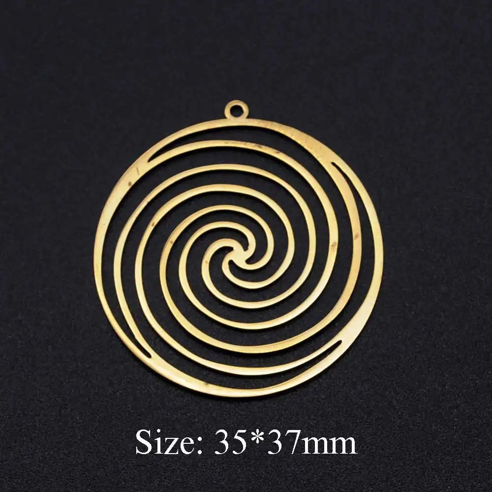 

3 шт./лот, модные уникальные Спиральные серьги из нержавеющей стали 316L, для самостоятельного изготовления ювелирных изделий