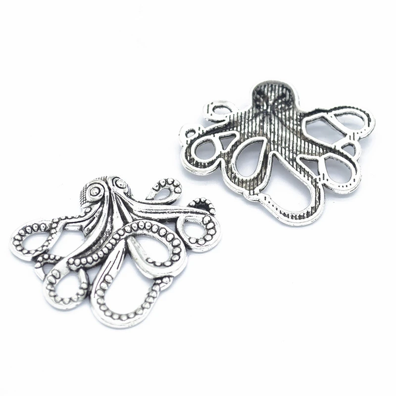 Аксессуары Осьминог из металлического сплава в стиле ретро 15 шт. 43x35 мм сделай сам