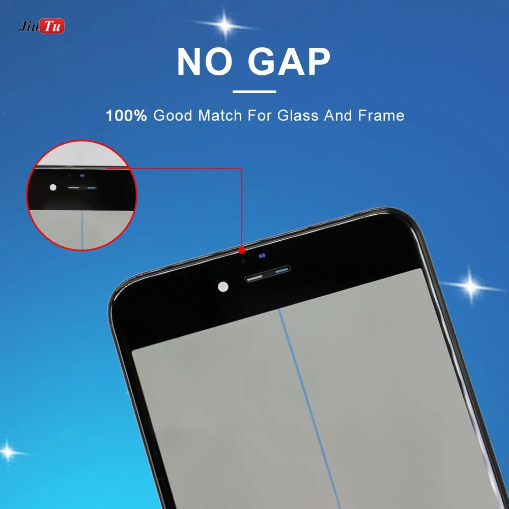 Оригинальное 4 в 1 холодное прессование фронтальный экран внешнее стекло с рамкой