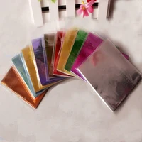 100 sheets of multicolor aluminum foil candy paper 8x8cm chocolate wrapping paper gift party holiday decorations party supplies