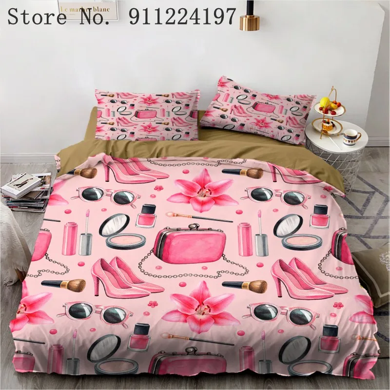 Косметический комплект постельного белья с пододеяльником и одеялом одинарный