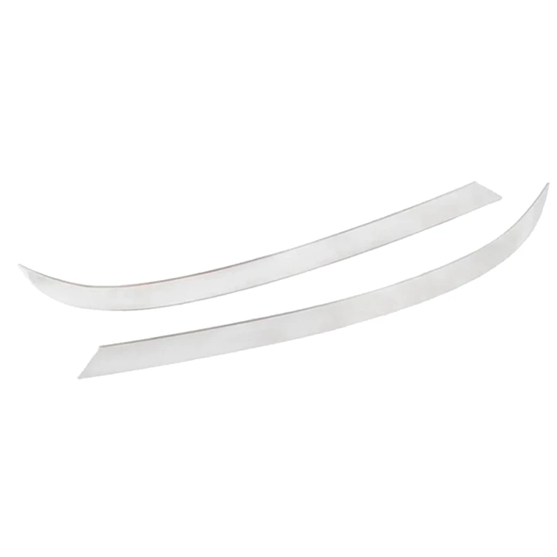 

2Pcs Chrome Front Head Light Lamps Lights Eyelid Eyebrow Strip Cover Trim for Q5 2018 2019 2020