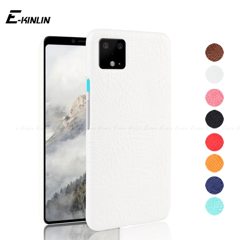 Ультратонкий кожаный чехол для телефона из крокодиловой змеиной кожи Google Pixel 4a 4 3a