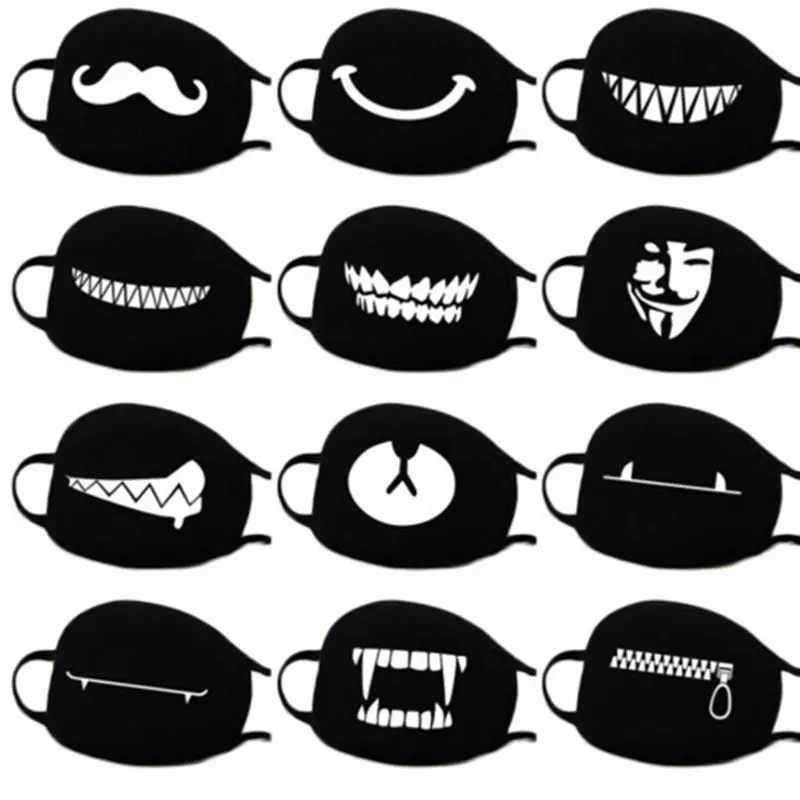 Аниме хлопковая маска для лица женщин и мужчин пылезащитные маски рта низкой