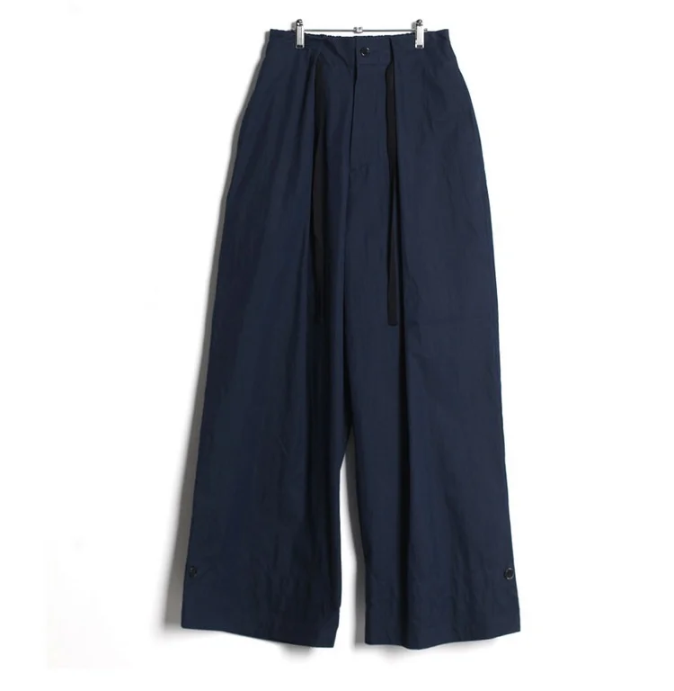 

Mr. homemade autumn new men's and women's same bucket pants Japanese loose high waist retro casual pants