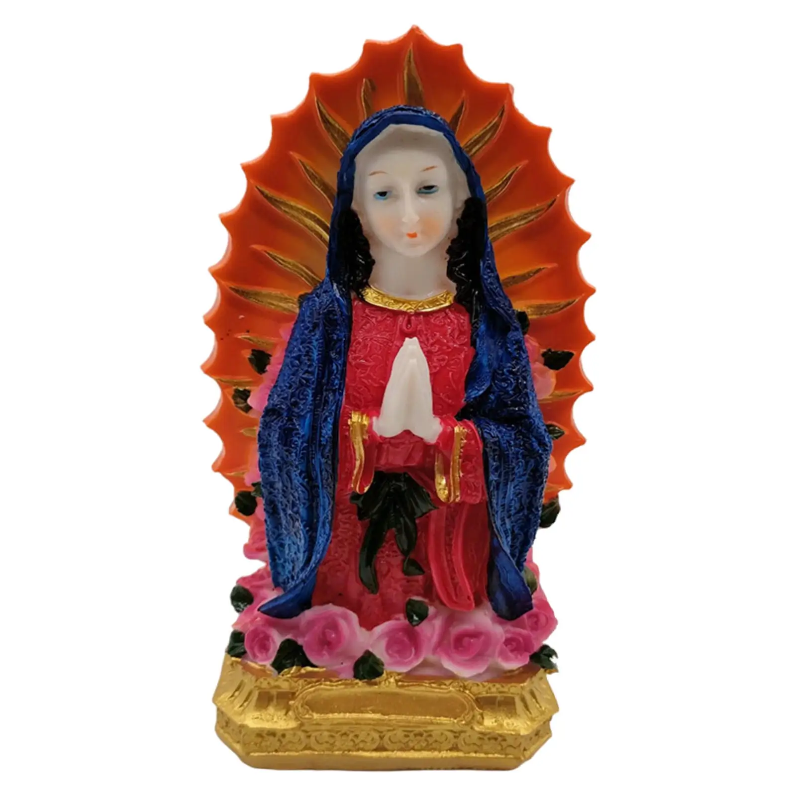 

Blessed Virgin Mary Figurine Collection Resin Crafts Our Lady Religious Ornaments Christian Statue for Wedding Office Home Decor