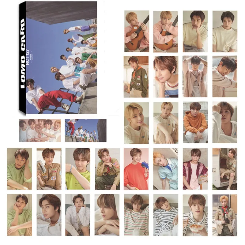 

30Pcs/set KPOP NCT127 NCT DREAM 4th Mini Album Lomo Cards Poster Self Made Paper Photo Cards Fans Gift Collection