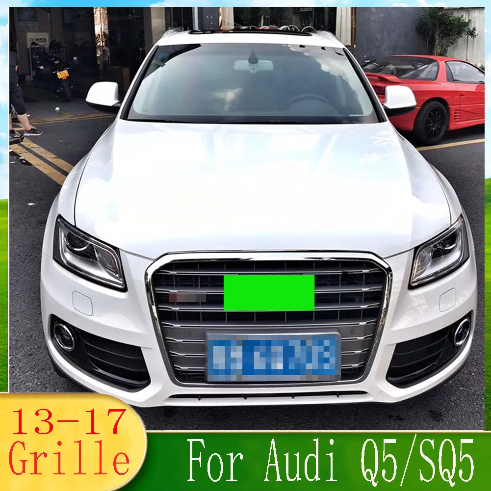 

For Audi Q5//Q5L/SQ5 2013 2014 2015 2016 2017 (For SQ5 style) Car Front Bumper Grille Centre Panel Styling Upper Grill Q5 L
