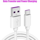Зарядный кабель USB Type-C, 5 А, совместимый с Huawei P20 P30 Pro Mate 20 Pro Xiaomi Samsung