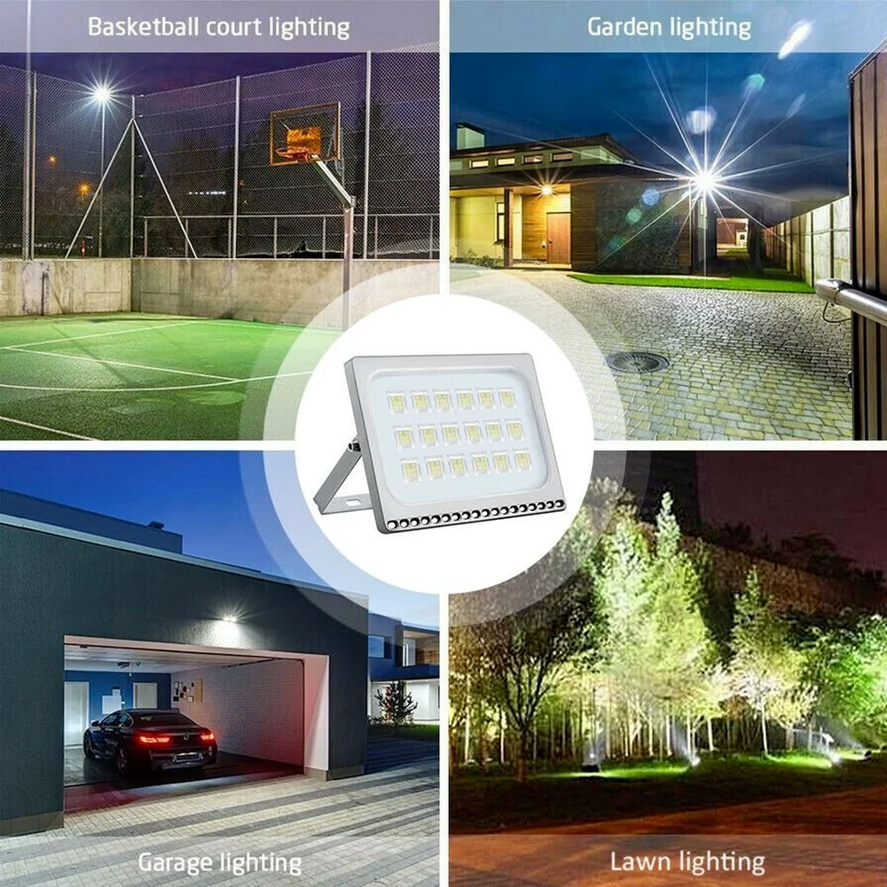 

100W 110V LED Flood Light Outdoor Work Light 6500K White Light Security Spotlight