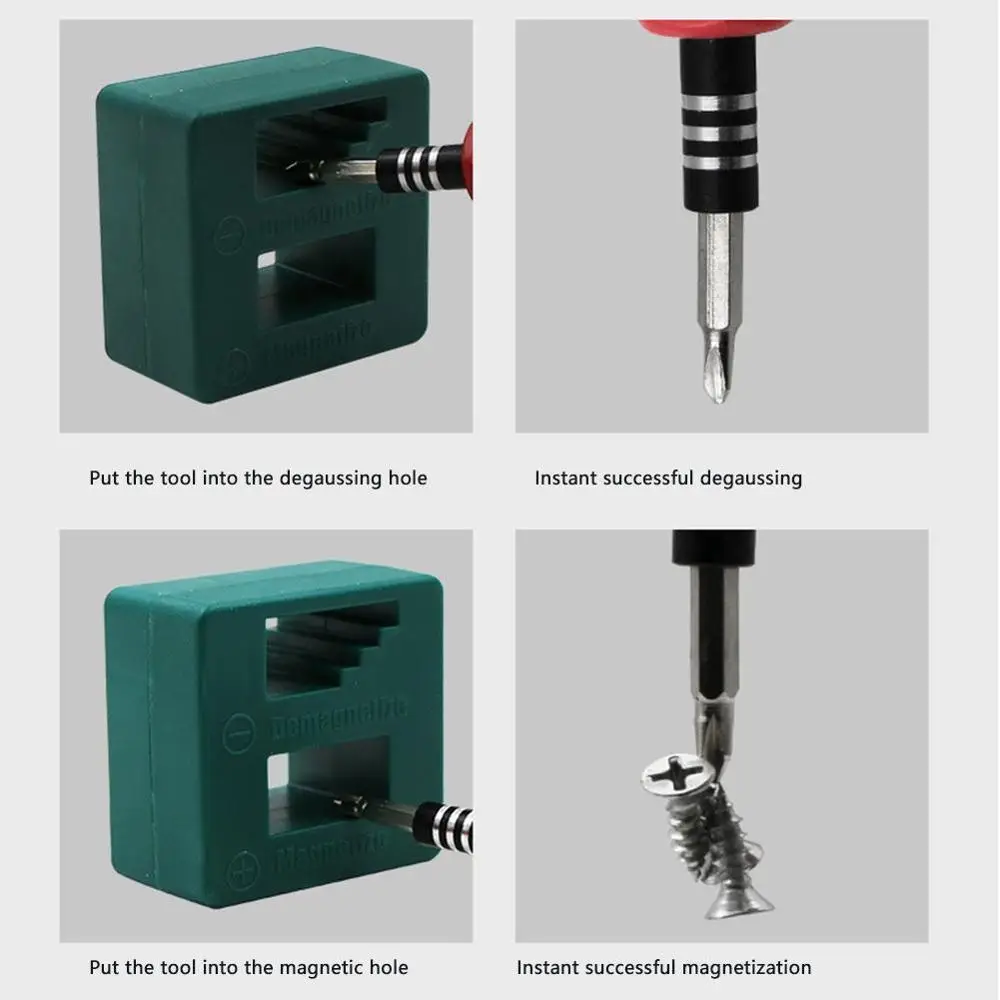 

Magnetizer DemagnetizePowerful screwdriver plus magnetic device Dual-use degausser Mini Screw batch Fast magnetizer Demagnetizer