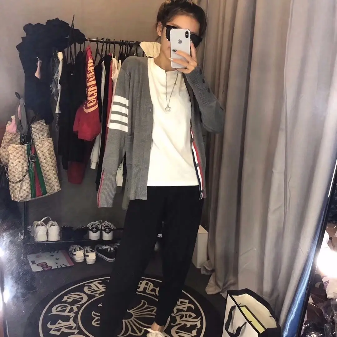 

Women's Suit Knitted Cardigan Jacket Knitted Harlan Leggings Two-Piece Set