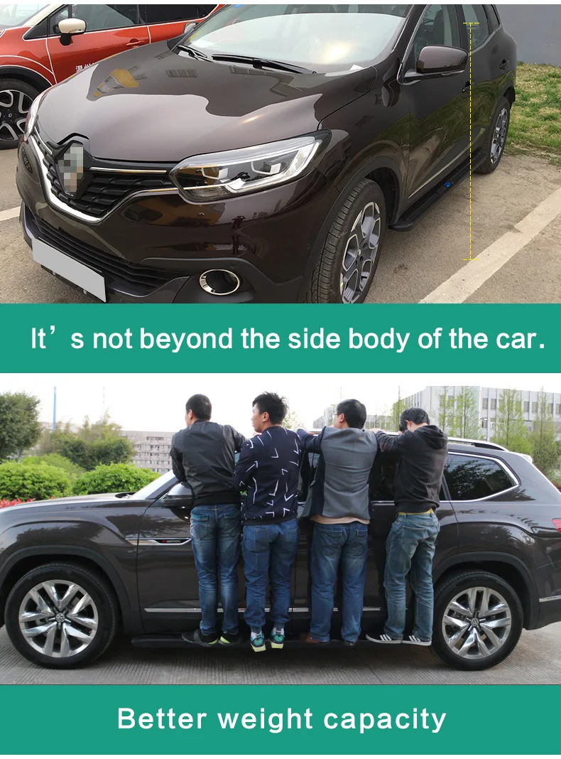 Горячая сторона шаг Беговая доска nerf бар для RENAULT KOLEOS KADJAR CAPTUR IATF16949 Качество Поставщик, SUV speciali