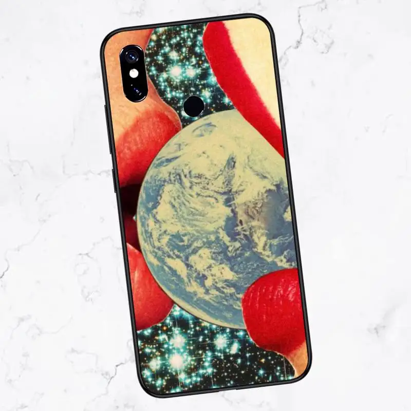 

Trippy Art aesthetic Space astronaut Phone Case For Xiaomi Redmi note 4 4X 8T 9 9s 10 K20 K30 cc9 9t pro lite max