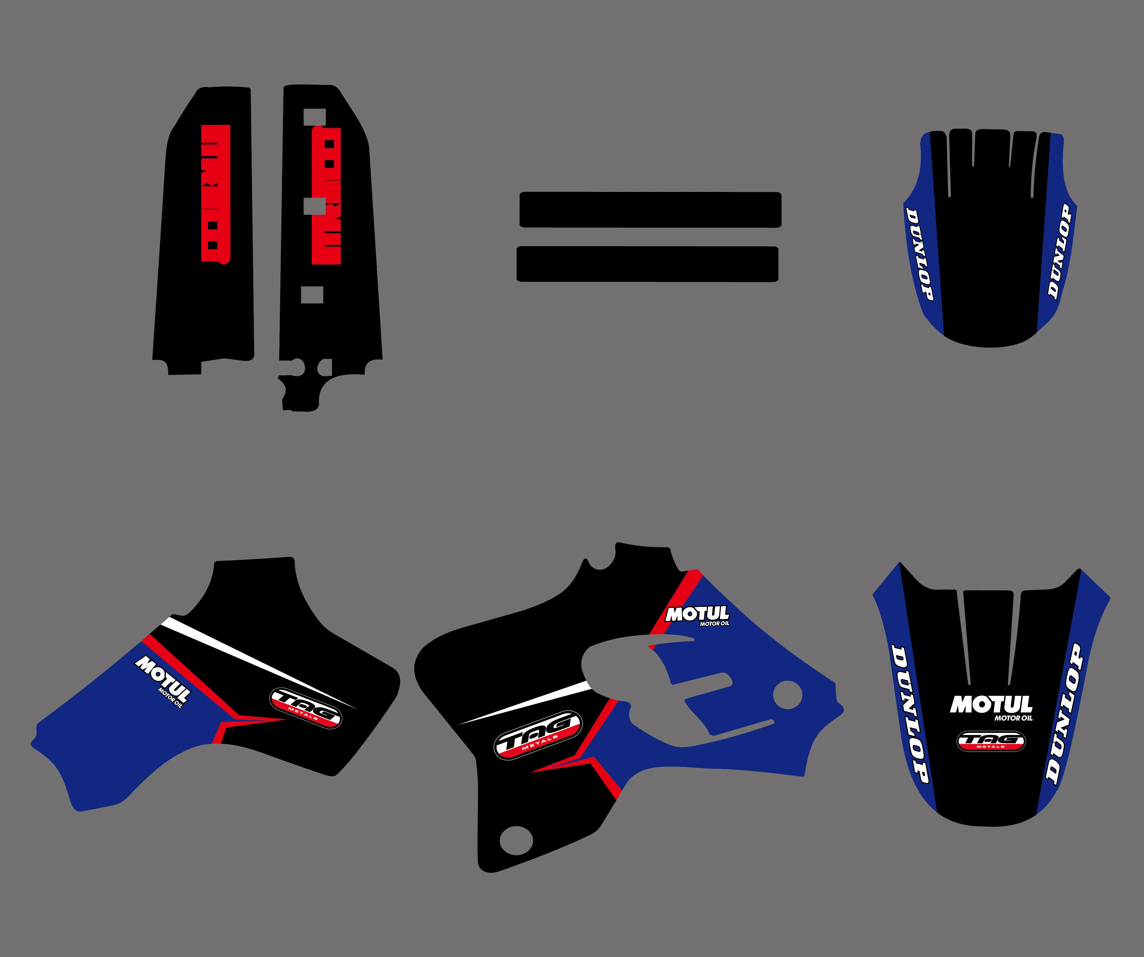 H2CNC графика и фон наклейка стикеры наборы для Yamaha YZ80 YZ 80 1993 1994 1995 1996 1997 1998 1999 2000 2001 |