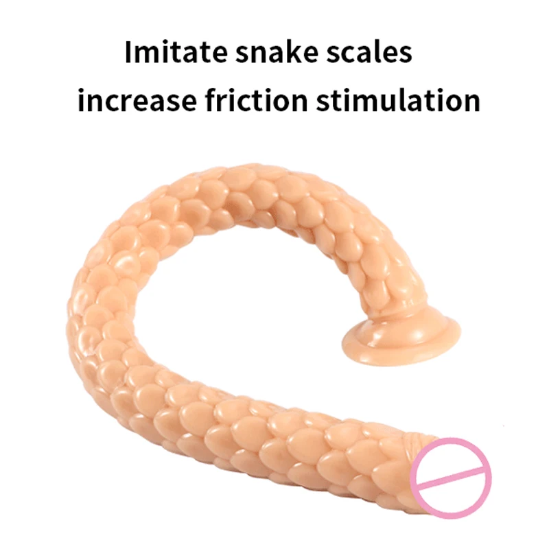 GaGu реалистичный пенис с большой змеиной текстурой 50 см длинный анальный