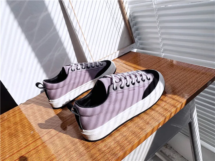 

Mixed Colors Shoes Woman Flats British Style Casual Female Sneakers Espadrilles Platform Round Toe Wedge Basket 2021 Modis Dress