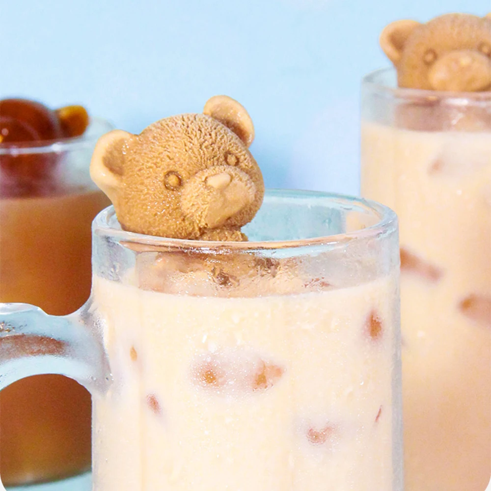 Детский креативный Силиконовый поднос в виде медведя черепа напитка хоккея