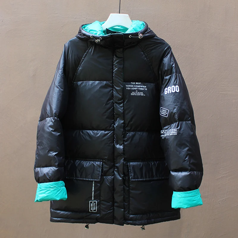 Водонепроницаемая куртка зимнее пальто женские пуховики на 90% белом утином пуху