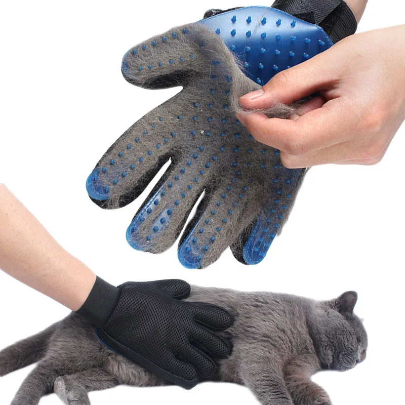 

Pet Glove For Cats Cat Grooming Pet Dog Hair Deshedding Brush Comb Glove For Pet Dog Finger Cleaning Massage Glove For Animal