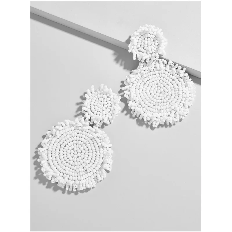 Длинные висячие серьги для женщин винтажные этнические с большими кристаллами