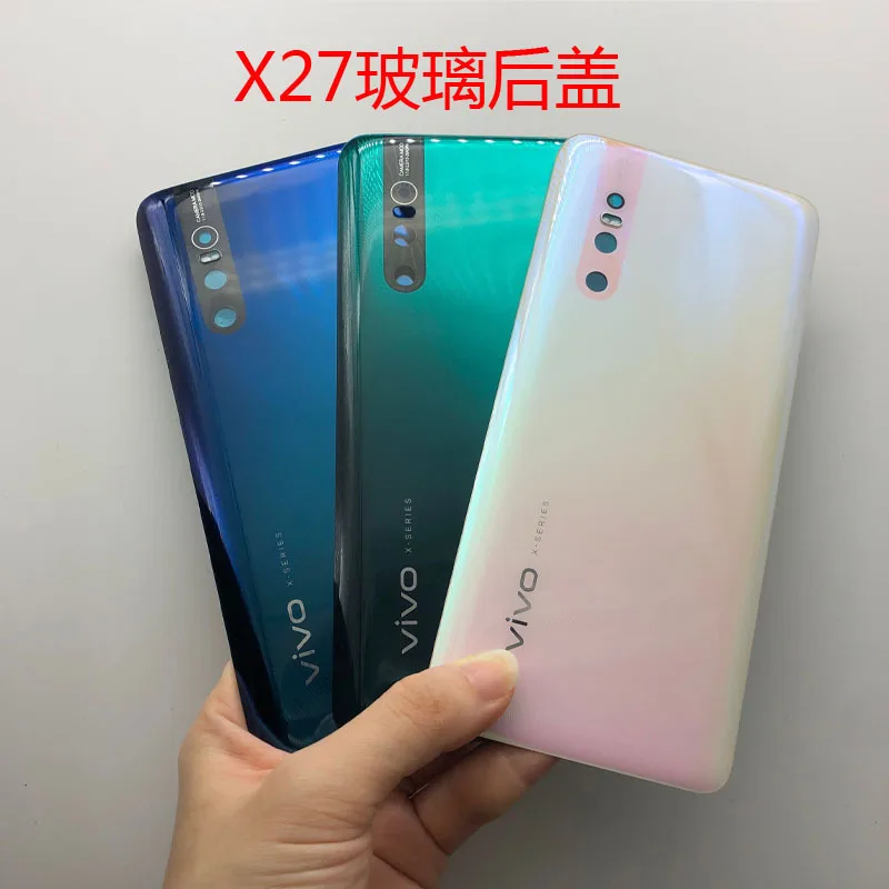 Подарок + для vivo X27 задняя крышка Запасные части Стеклянная Vivo запасные X27|Корпусы