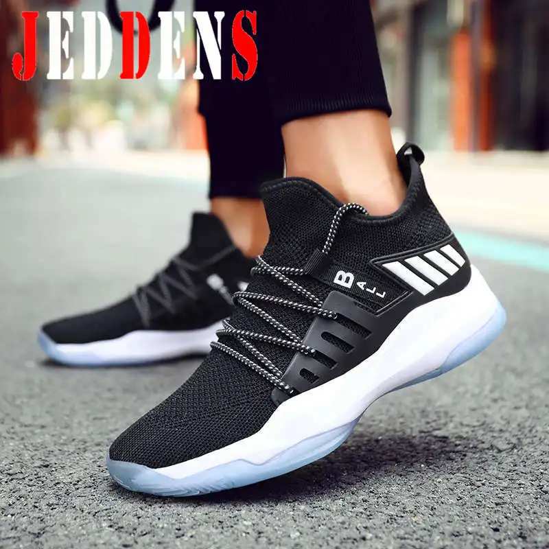 

Мужские кроссовки большого размера на шнуровке, модная спортивная обувь для баскетбола, Мужская обувь для бега, светильник, мягкая дышащая ...